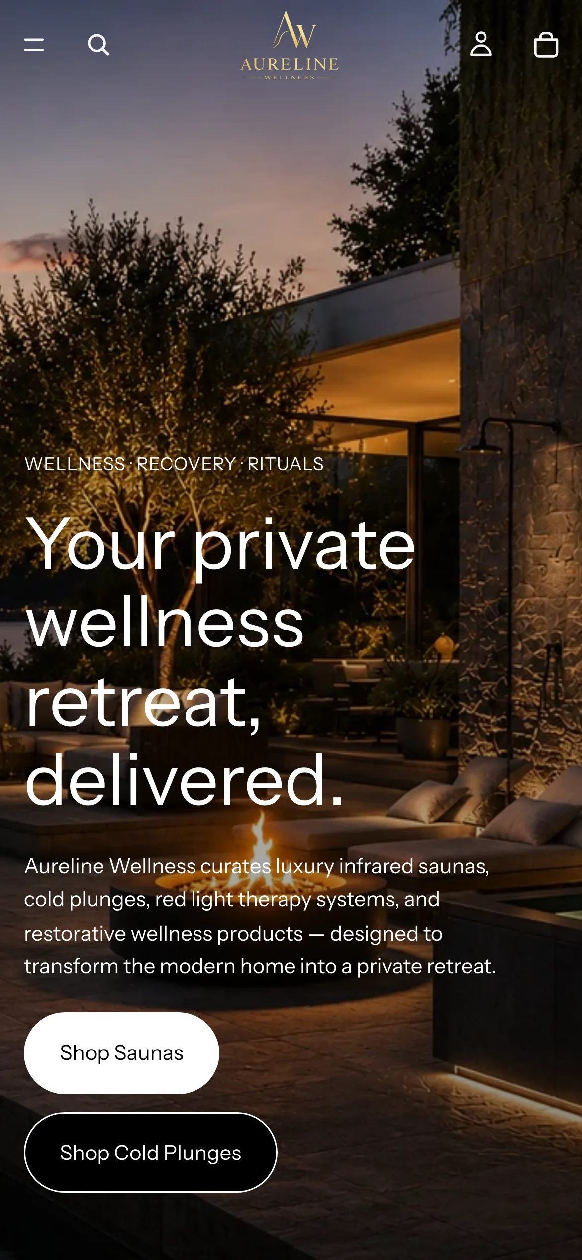 Aureline Wellness on mobile