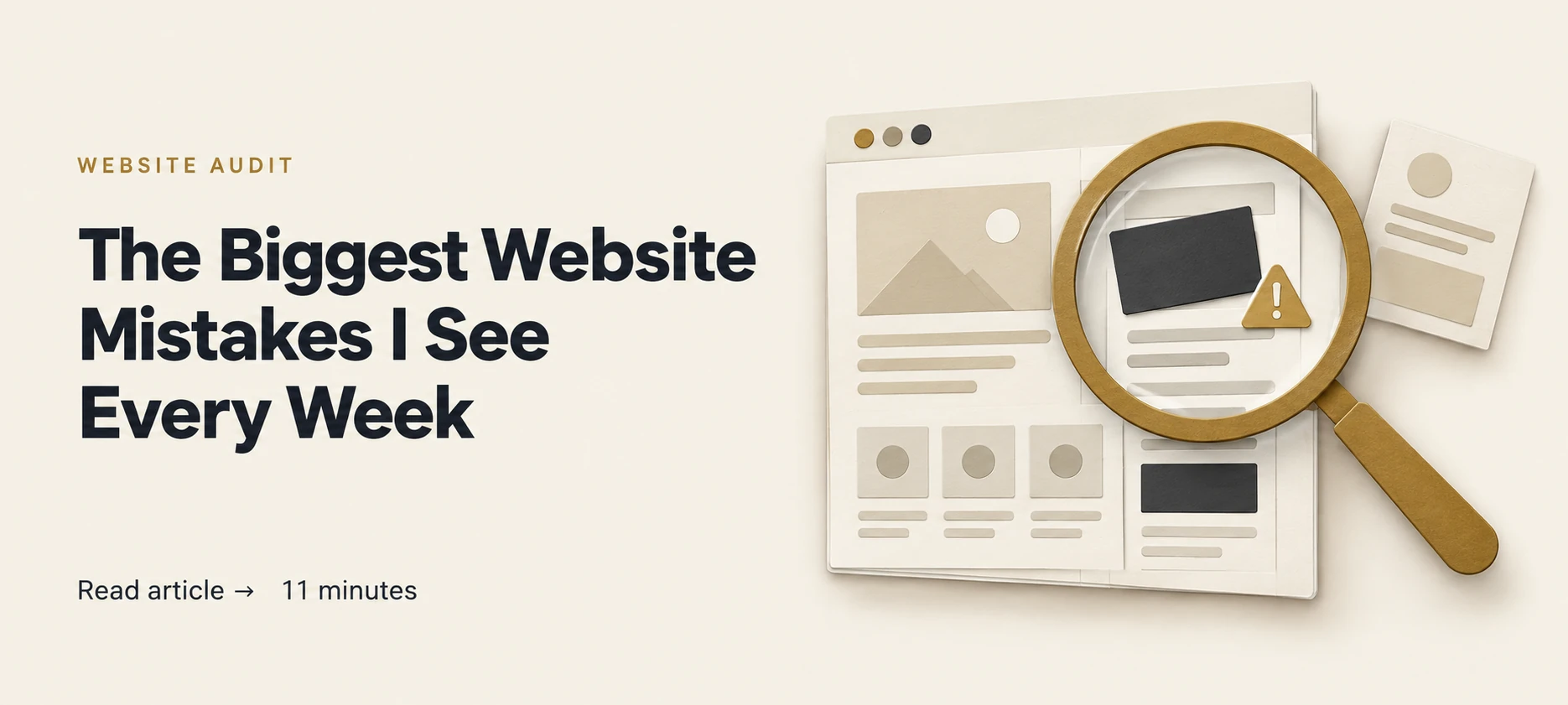 The Biggest Website Mistakes I See Every Week