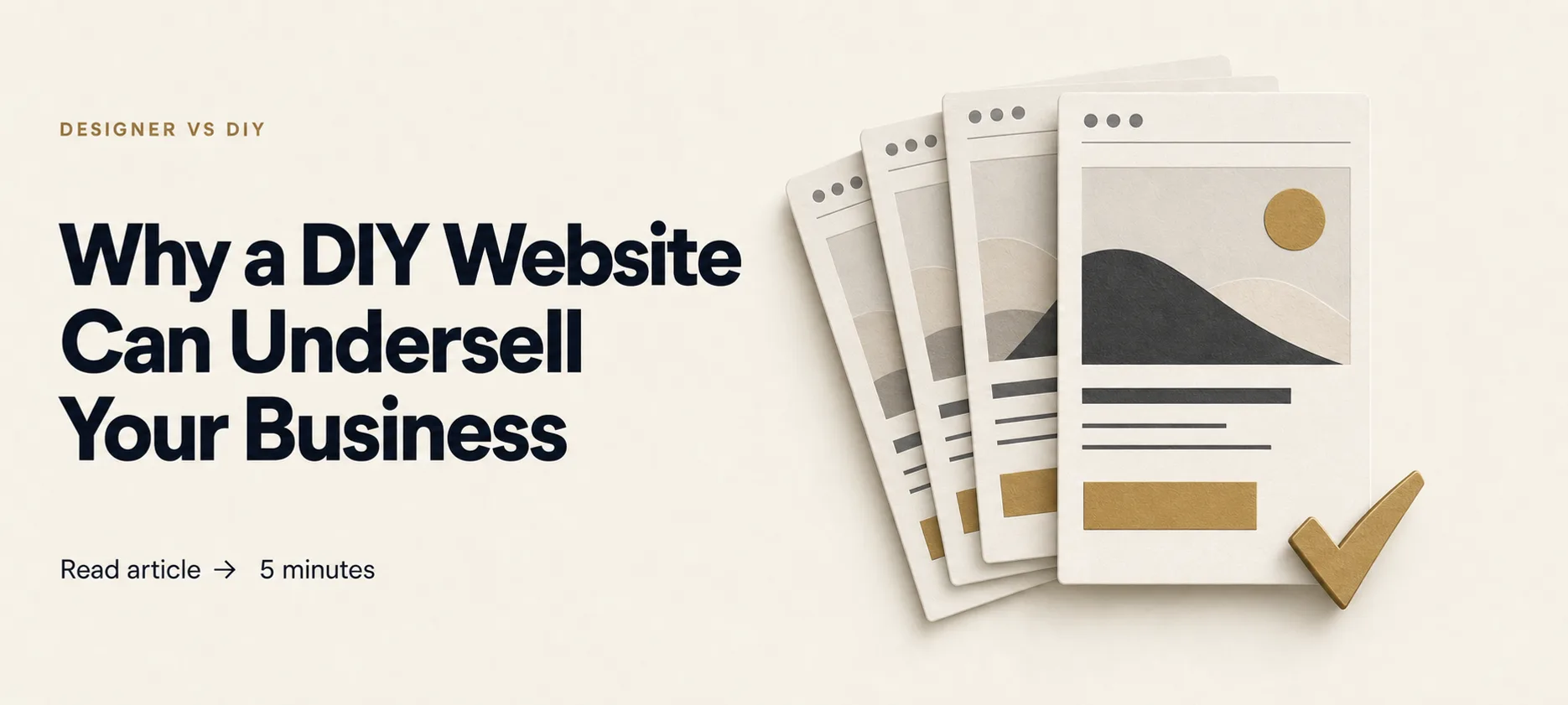 Why a DIY Website Can Undersell Your Business